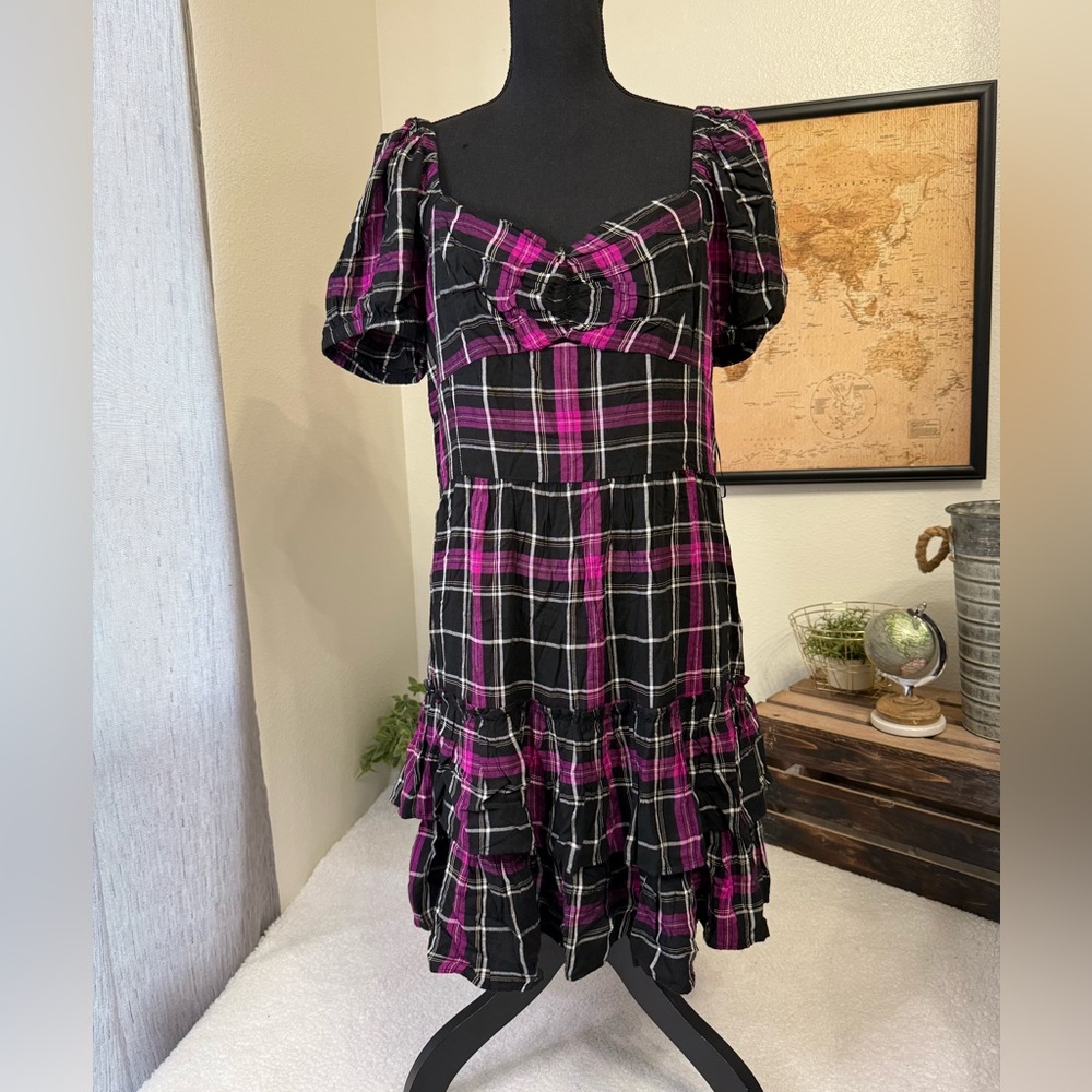 Bar III plaid mini dress XXL